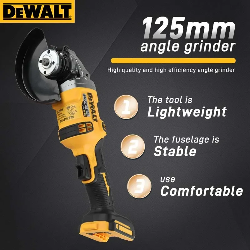 Heavy Equipment Grinder - Meuleuse sans fil DEWALT DCG414 (125