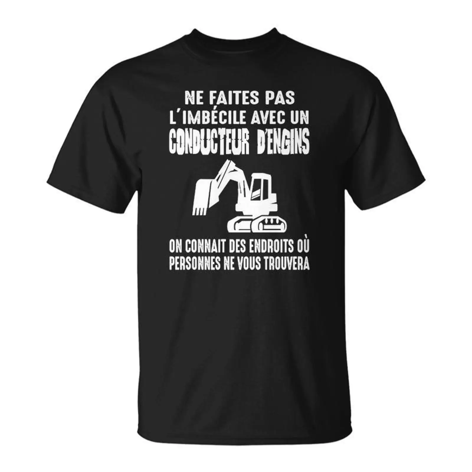 Heavy Equipment Washing - T-shirt Opérateur d'Équipement Lourd Humour Noir